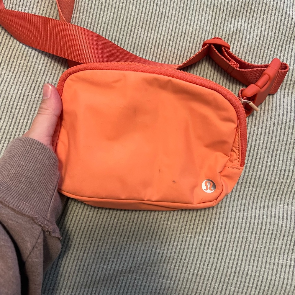 Lululemon Orange Crossbody Belt Bag